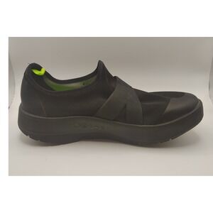 Oofos Oomg Fibre Low Slip‎ On Black Men's Sz 8 EU41 Recovery Shoes